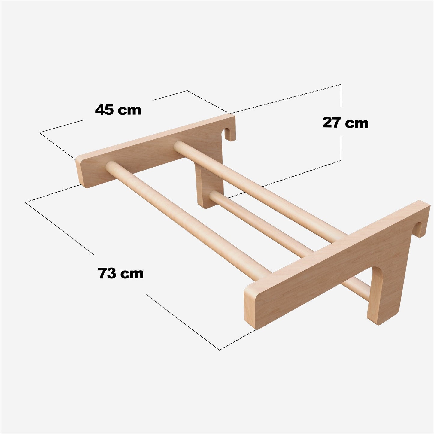 Bară de tracțiuni detașabilă pentru perete de gimnastică