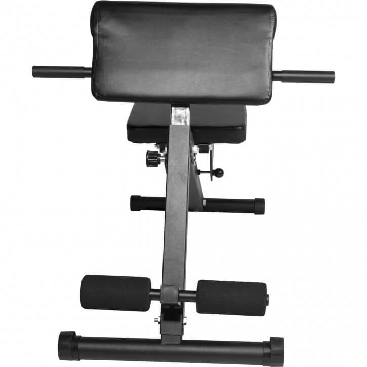 Bancă de haltere reglabilă pentru abdomene / hiperextensie, negru