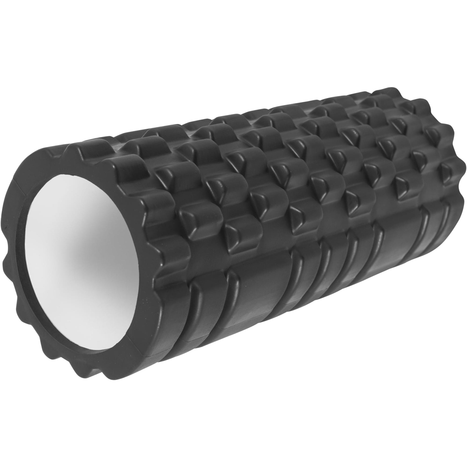 Rola de masaj din spuma negru/alb 33 cm - Gorilla Sports Ro