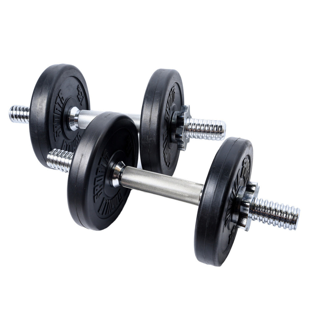 Set gantere reglabile 10 kg cu discuri din ciment - Gorilla Sports Ro