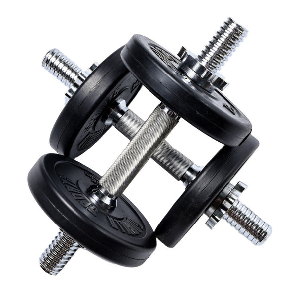 Set gantere reglabile 10 kg cu discuri din ciment - Gorilla Sports Ro