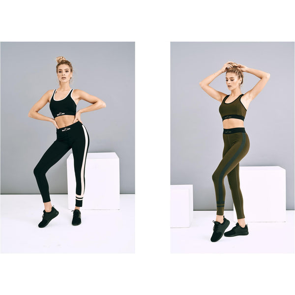 Sutien sport Negru/Roz și Negru/Măsliniu - Gorilla Sports Ro