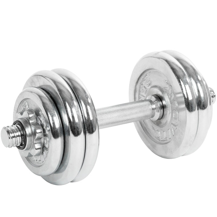 Gantera MOVIT®, greutate 15 Kg, otel cromat - Gorilla Sports Ro