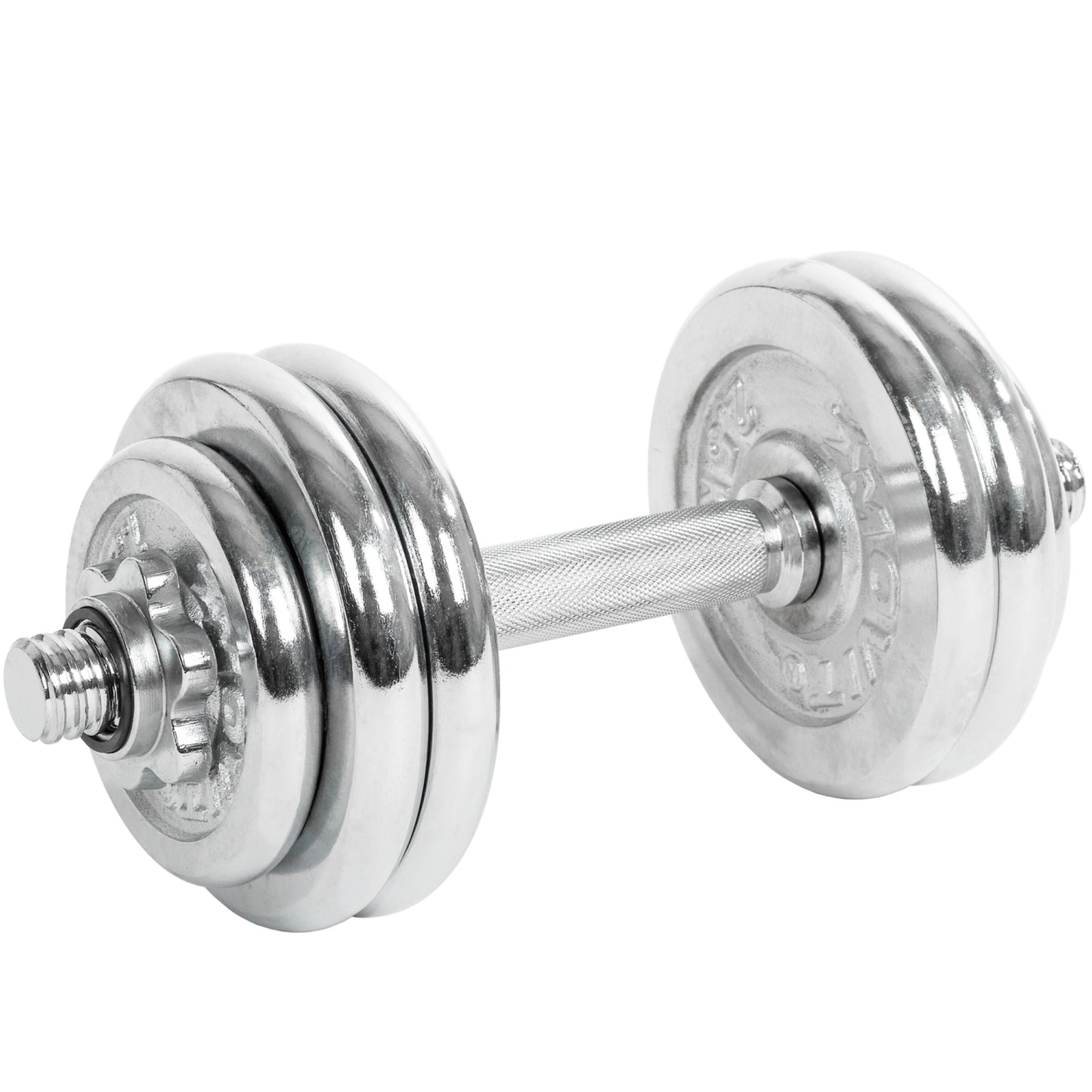 Gantera MOVIT®, greutate 15 Kg, otel cromat - Gorilla Sports Ro