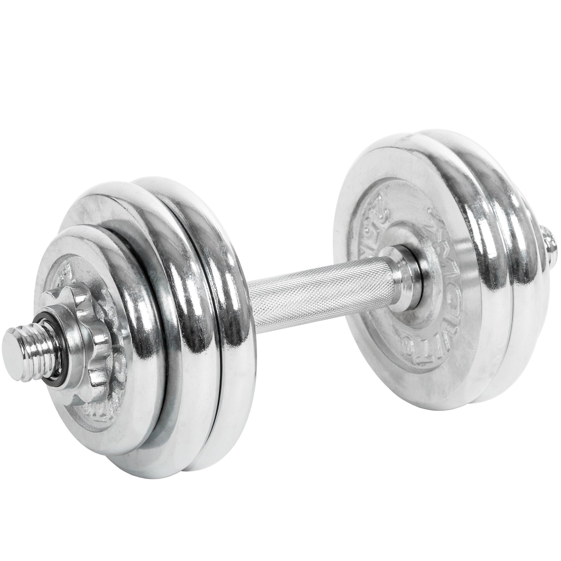 Gantera MOVIT®, greutate 15 Kg, otel cromat - Gorilla Sports Ro