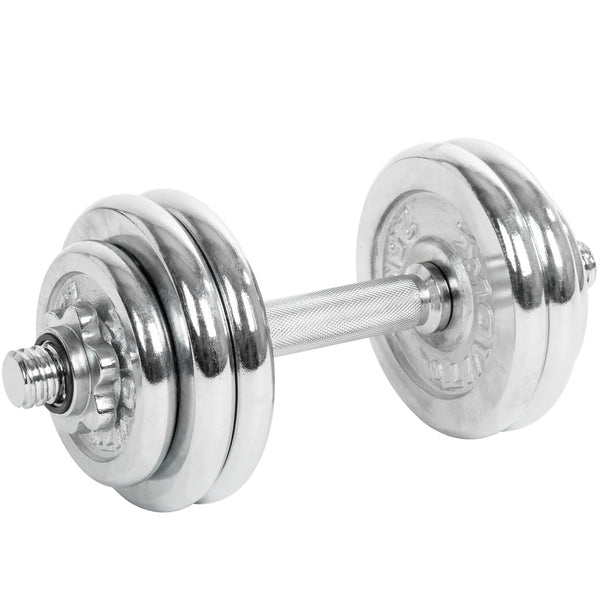 Gantera MOVIT®, greutate 15 Kg, otel cromat - Gorilla Sports Ro