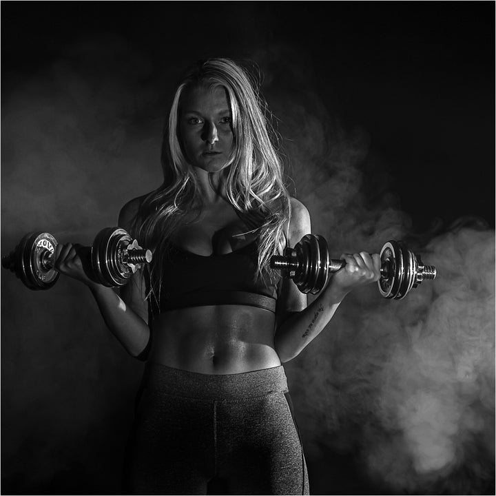 Gantera MOVIT®, greutate 15 Kg, otel cromat - Gorilla Sports Ro