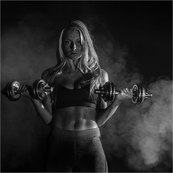 Gantera MOVIT®, greutate 15 Kg, otel cromat - Gorilla Sports Ro