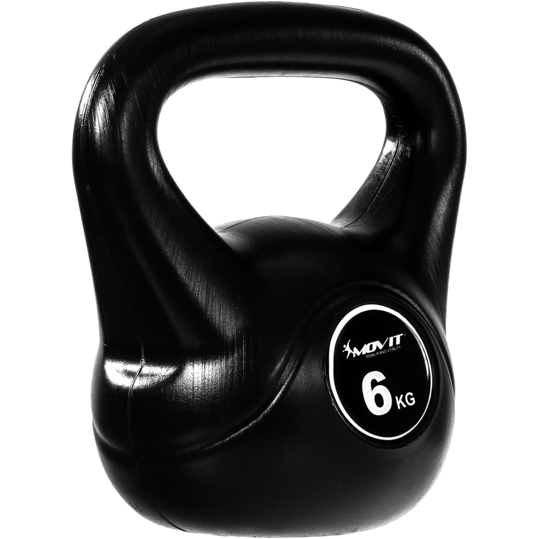 Kettlebell, MOVIT®, 6kg, negru - Gorilla Sports Ro