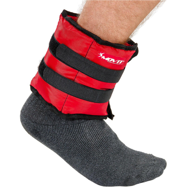 Mansete MOVIT®, 2 x greutati de alergare de 4 kg, albastru - Gorilla Sports Ro