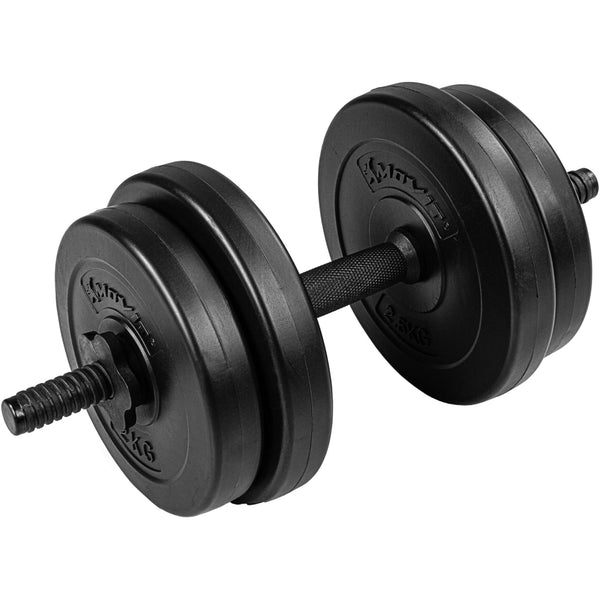 Gantera, MOVIT®, 10 kg, negru - Gorilla Sports Ro