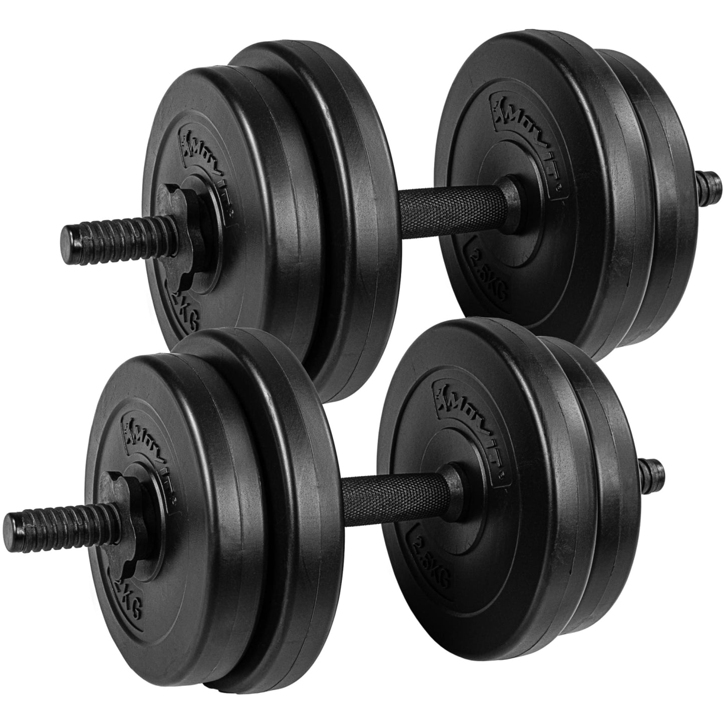 Set de gantere, MOVIT® ,20 kg, negru - Gorilla Sports Ro