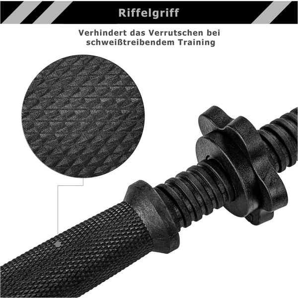 Set de gantere, MOVIT® ,20 kg, negru - Gorilla Sports Ro