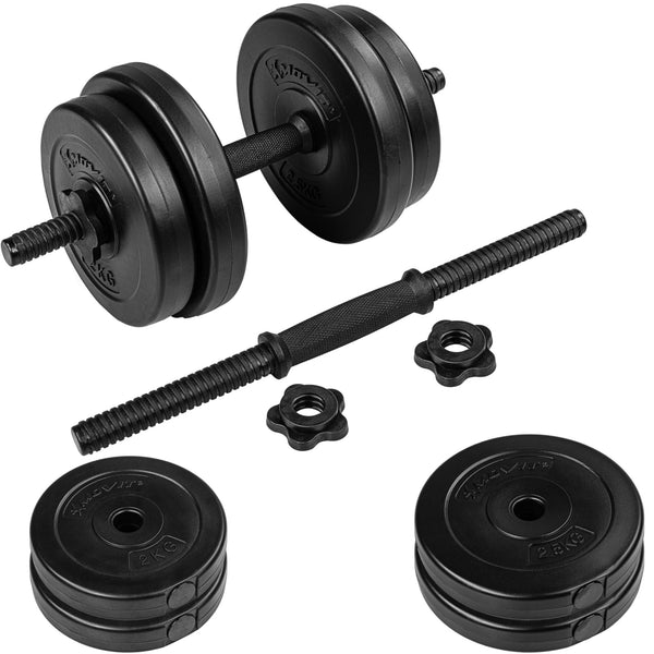 Set de gantere, MOVIT® ,20 kg, negru - Gorilla Sports Ro