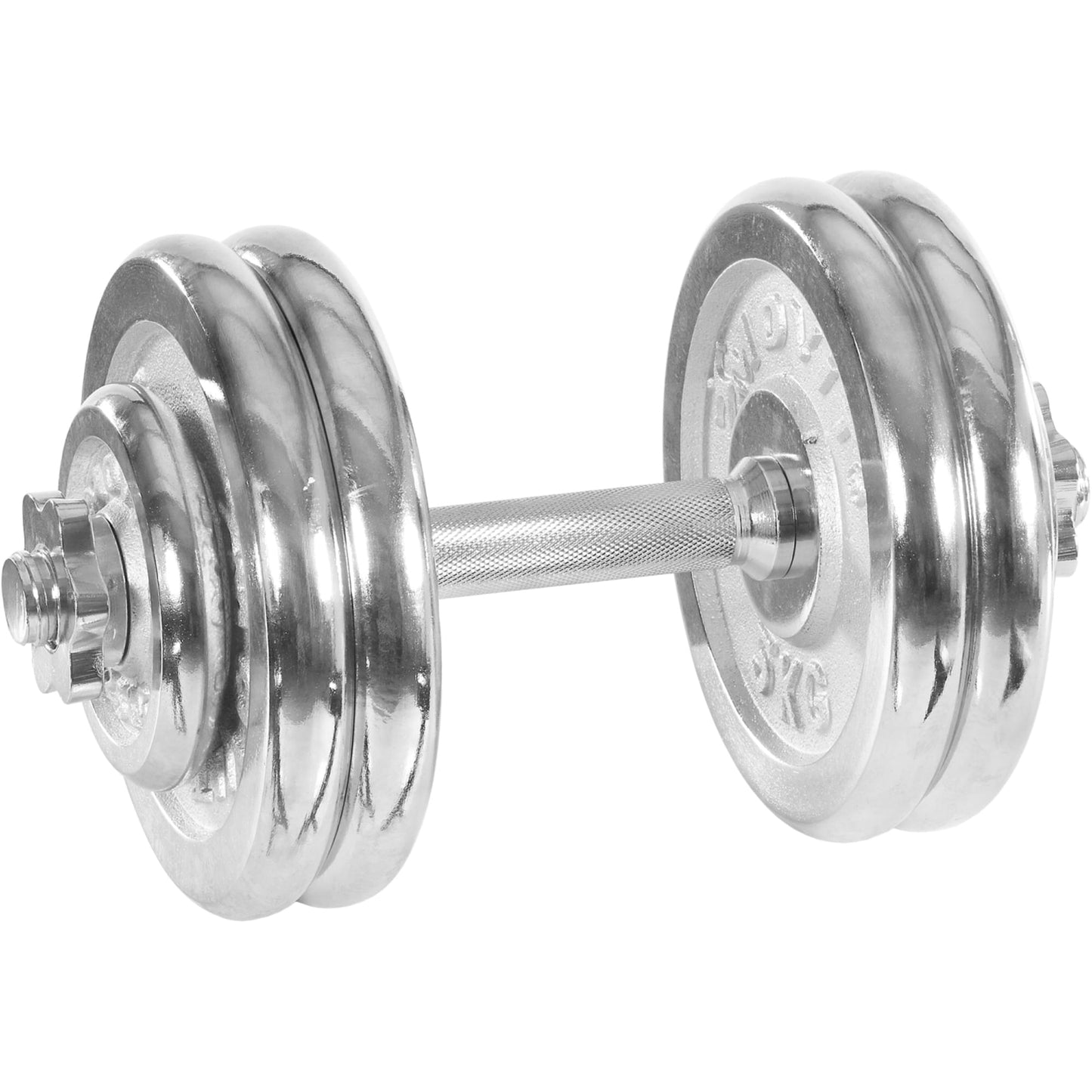 Gantera MOVIT®, greutate 25 Kg, otel cromat - Gorilla Sports Ro