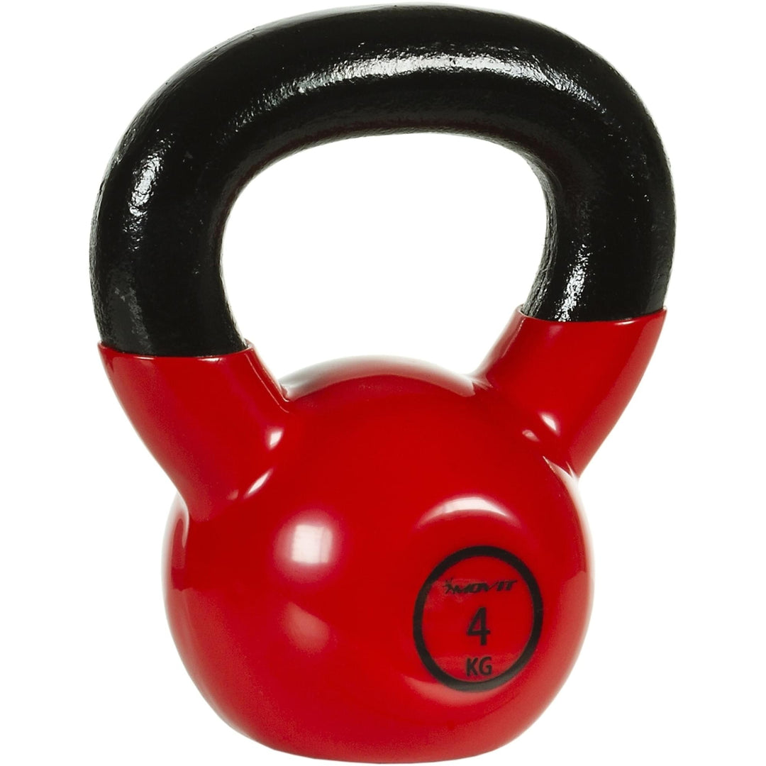 Kettlebell profesional, MOVIT®, 4 kg, fonta, rosu - Gorilla Sports Ro