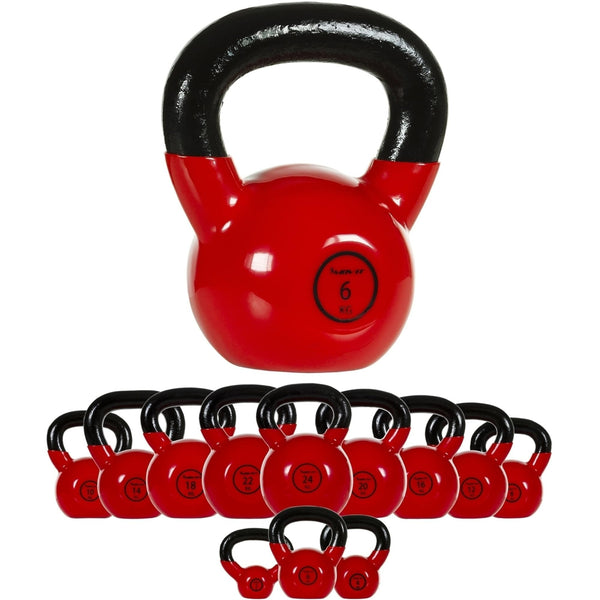 Kettlebell profesional, MOVIT®, 6 kg, fonta, rosu - Gorilla Sports Ro