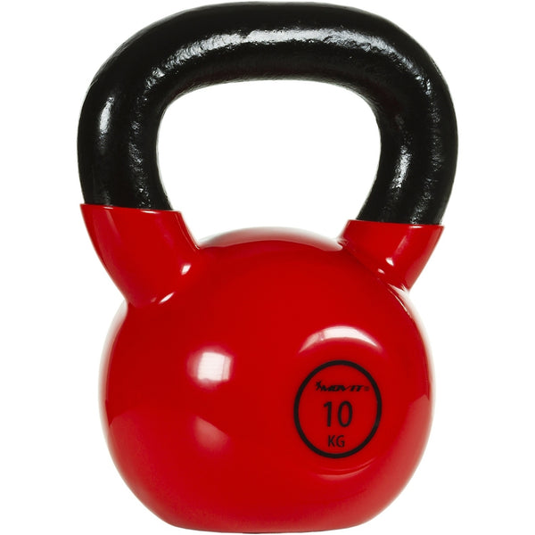 Kettlebell profesional, MOVIT®, 10 kg, fonta, rosu - Gorilla Sports Ro