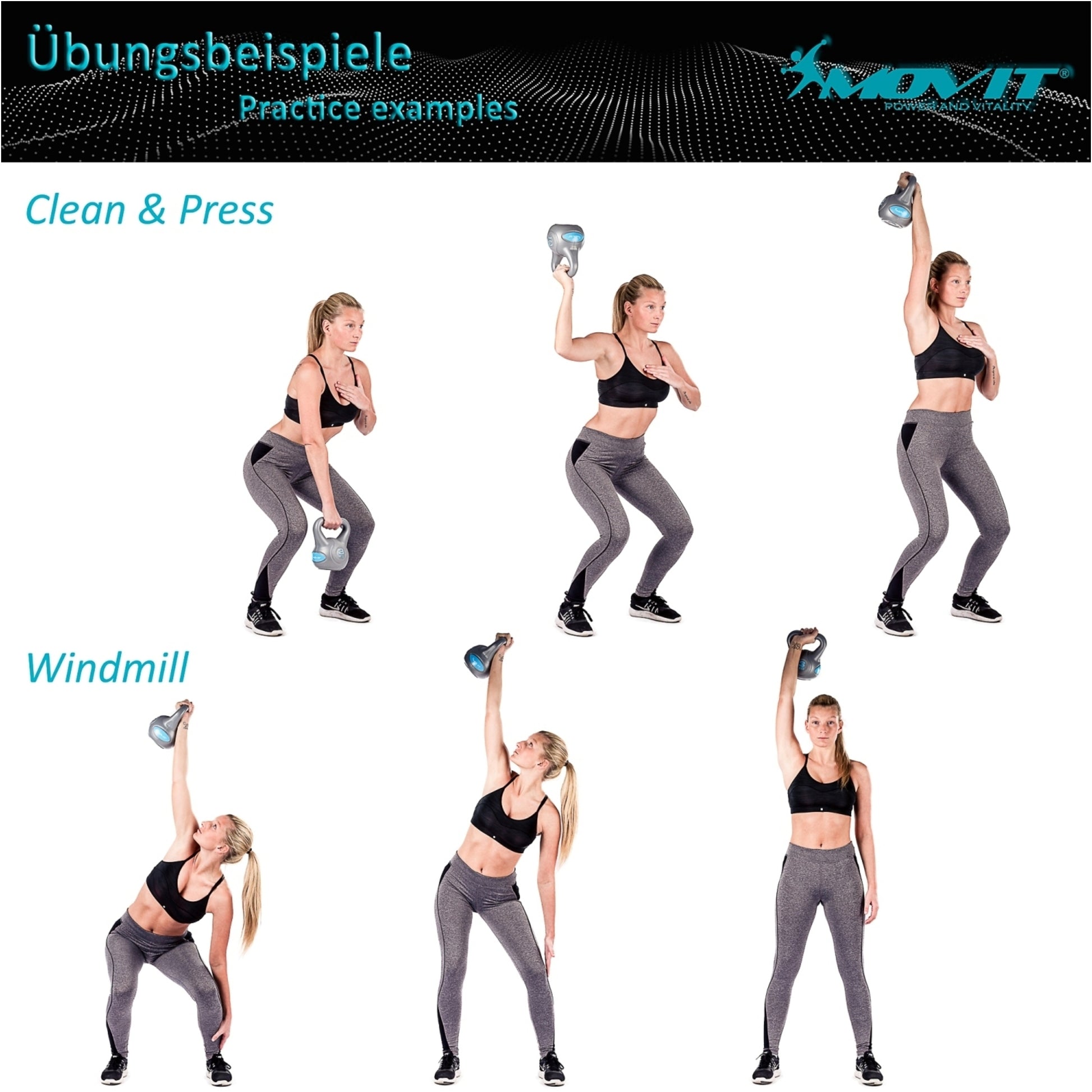 Kettlebell profesional, MOVIT®, 10 kg, fonta, rosu - Gorilla Sports Ro
