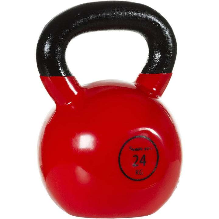 Kettlebell profesional, MOVIT®, 24 kg, fonta, rosu - Gorilla Sports Ro