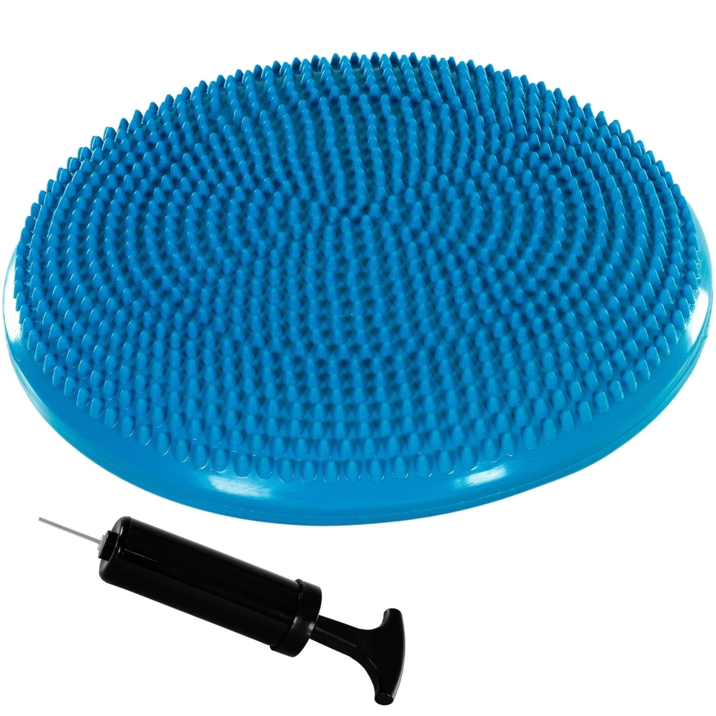 Pernă cu aer fitness, MOVIT®, 38 cm, albastra, inclusiv pompă de aer - Gorilla Sports Ro
