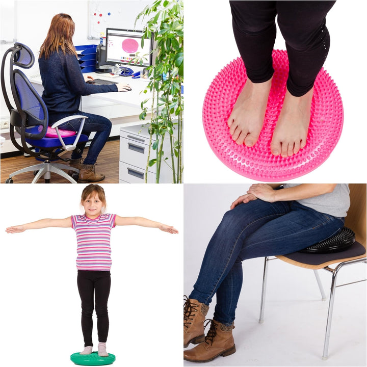 Perna de echilibru si masaj, MOVIT®, 38 cm, roz - Gorilla Sports Ro