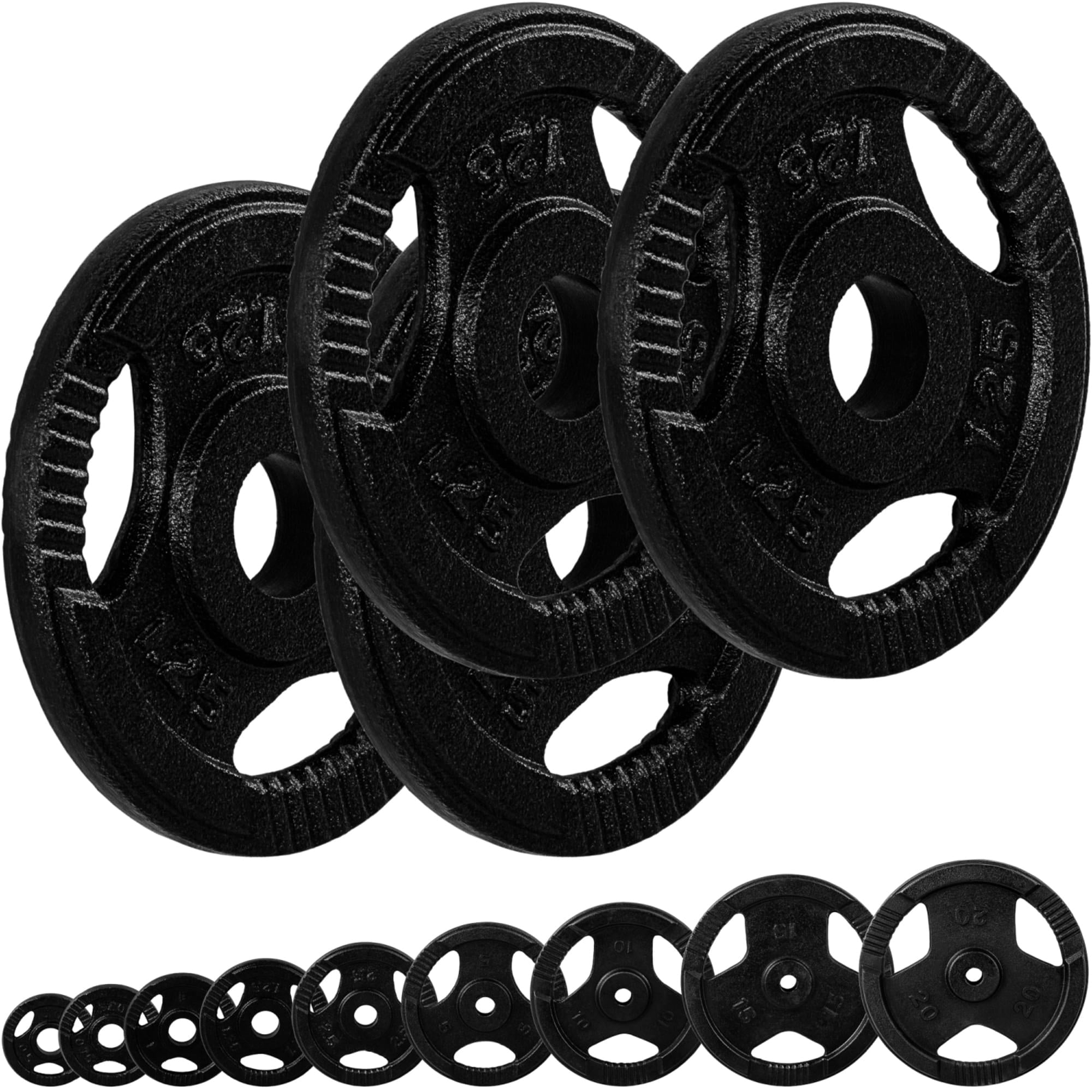 Set de 4 discuri x 1,25 Kg, MOVIT® greutate 5 kg, fonta, prindere