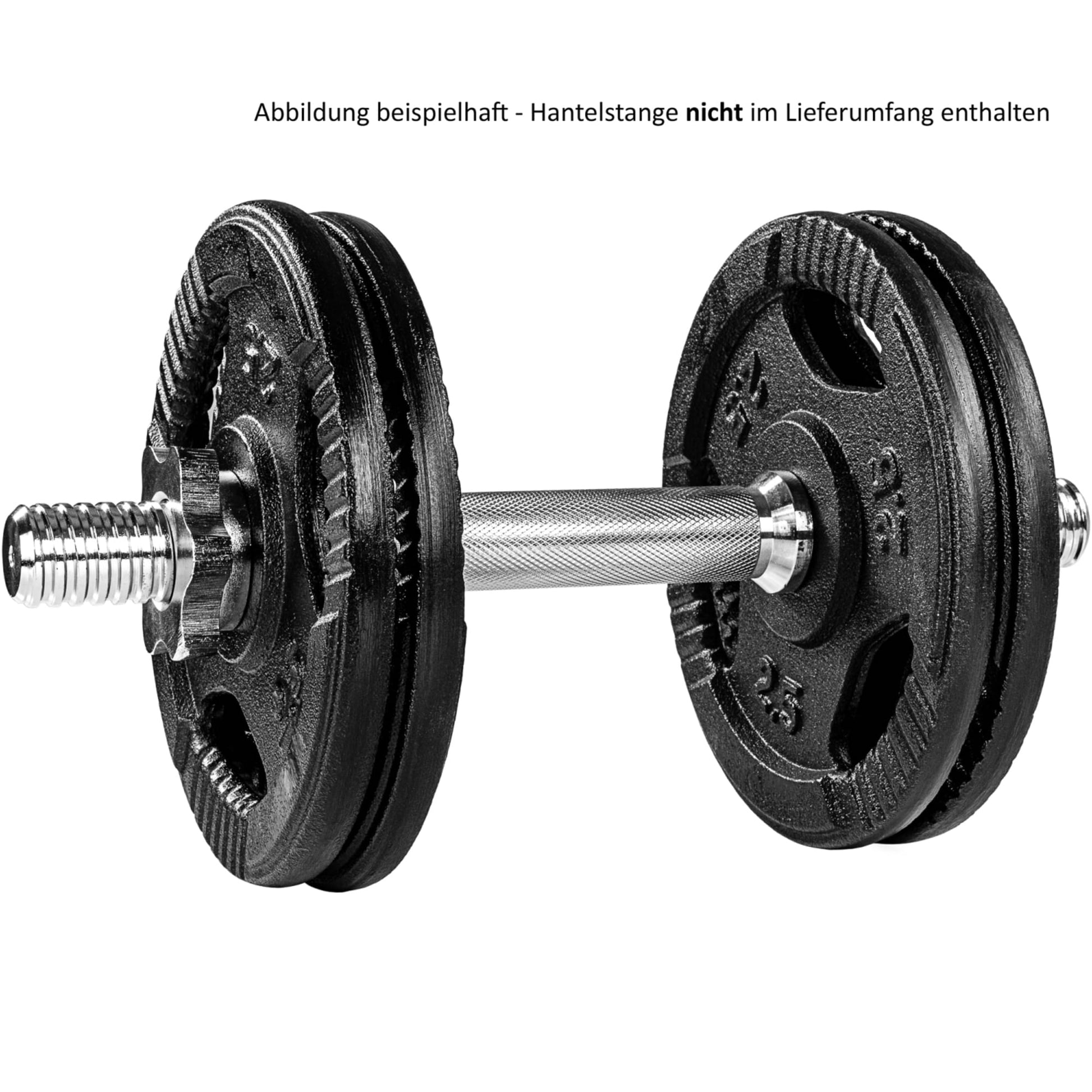 Set de 4 discuri x 1,25 Kg, MOVIT®, greutate 5 kg, fonta, prindere - Gorilla Sports Ro