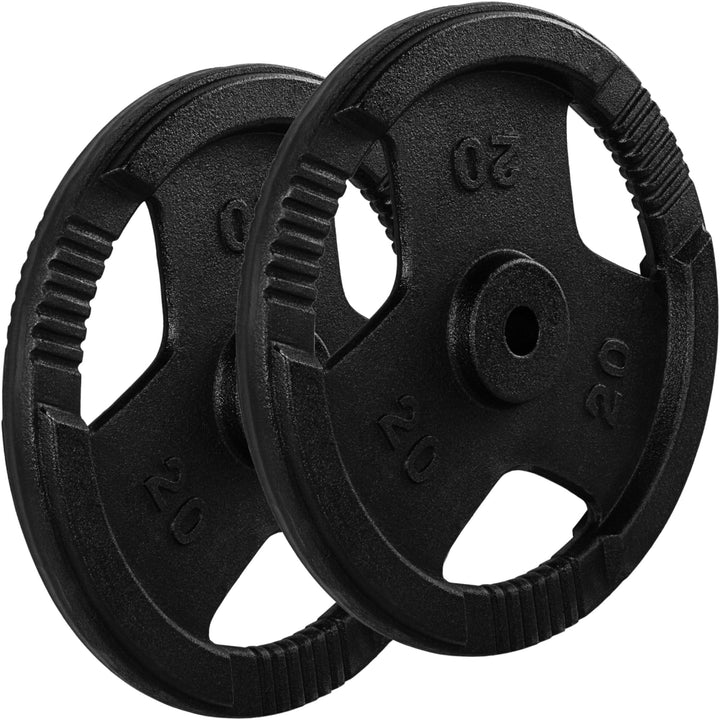 Set 2 x discuri, MOVIT®, greutate 20 kg, fonta, prindere - Gorilla Sports Ro