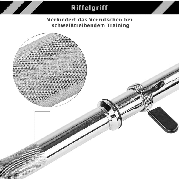 Set de gantere profesional MOVIT® 65,5 kg, inchidere cu cleme - Gorilla Sports Ro