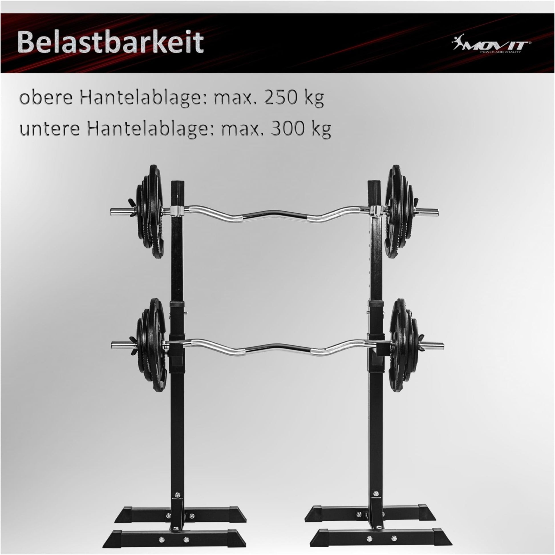 Rack pentru gantere, alb - Gorilla Sports Ro