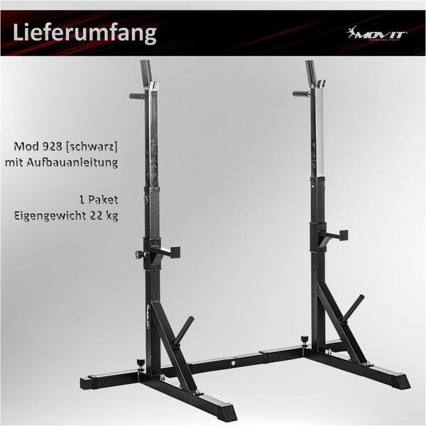 Suport haltera multifunctional, MOVIT®, negru - Gorilla Sports Ro