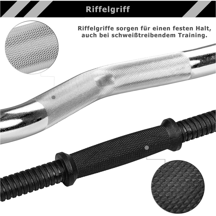 Set gantere MOVIT®, 65 kg - Gorilla Sports Ro