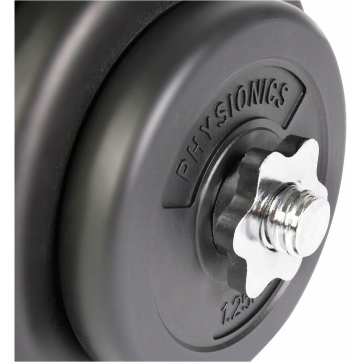 Gantera plastic umpluta cu ciment, 20kg, Physionics - Gorilla Sports Ro