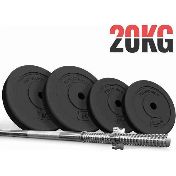Set bara cu discuri, 20 kg, Physionics - Gorilla Sports Ro