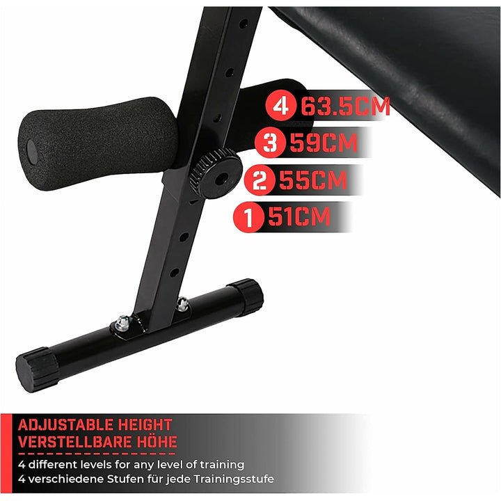 Banca reglabila, pliabila, Physionics - Gorilla Sports Ro