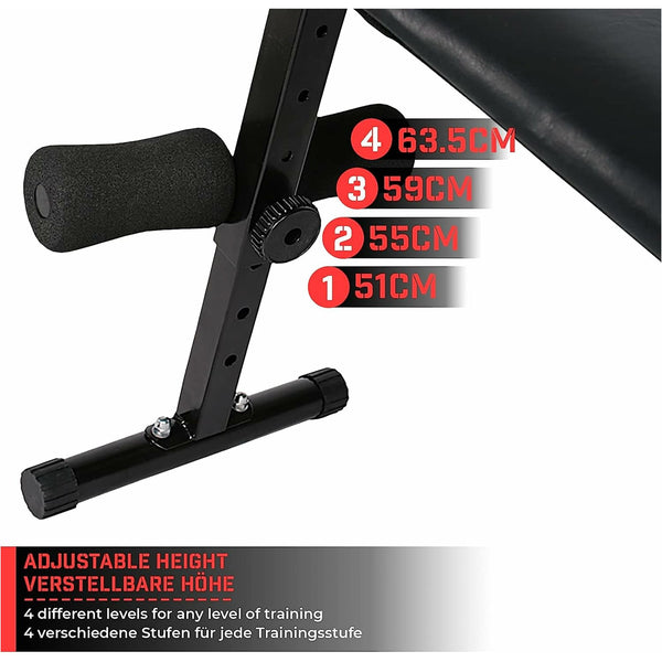 Banca reglabila, pliabila, Physionics - Gorilla Sports Ro