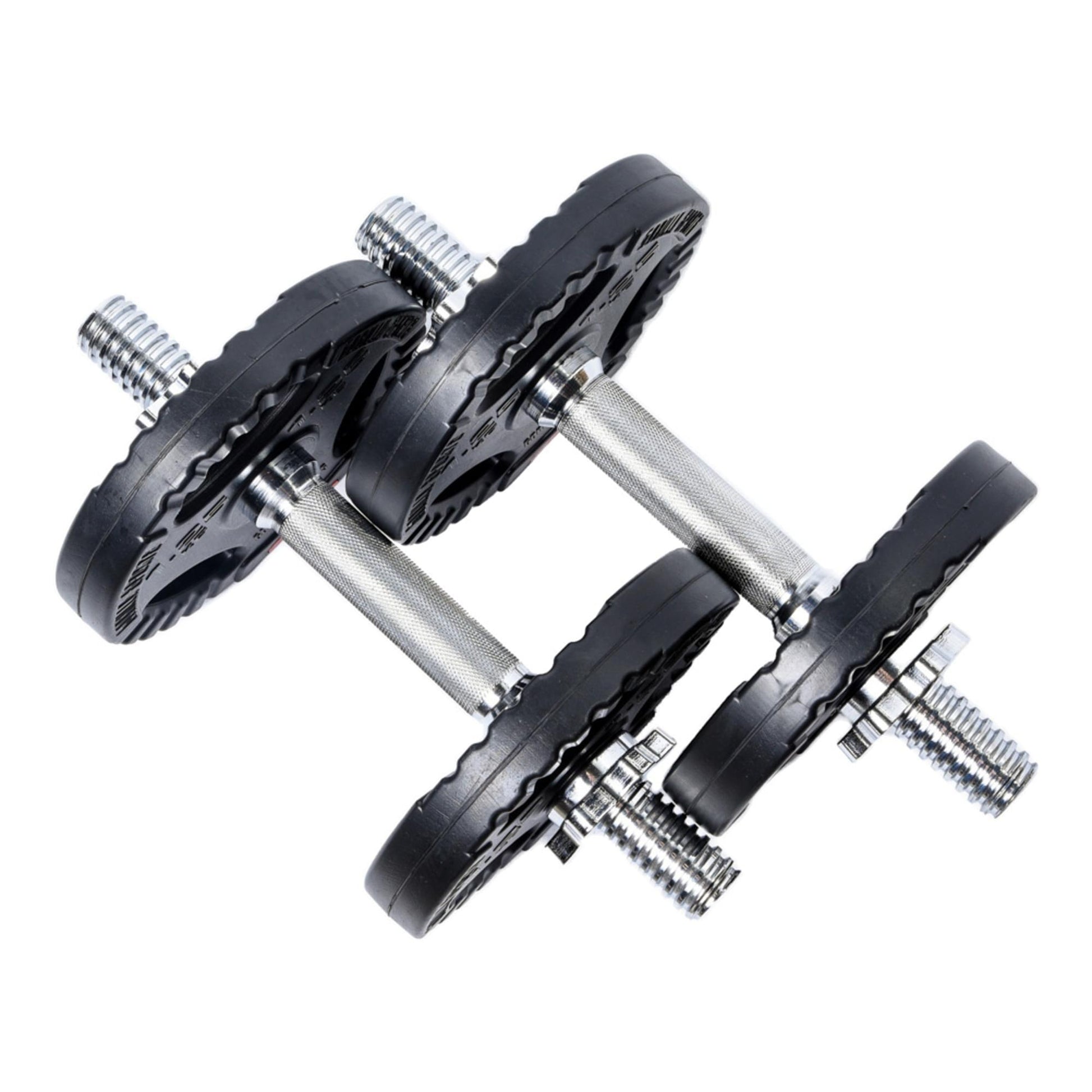 Set gantere reglabile din ciment cu grip de 10 KG - Gorilla Sports Ro