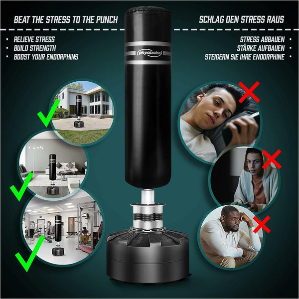 Manechin box vertical, 175 cm, Physionics - Gorilla Sports Ro