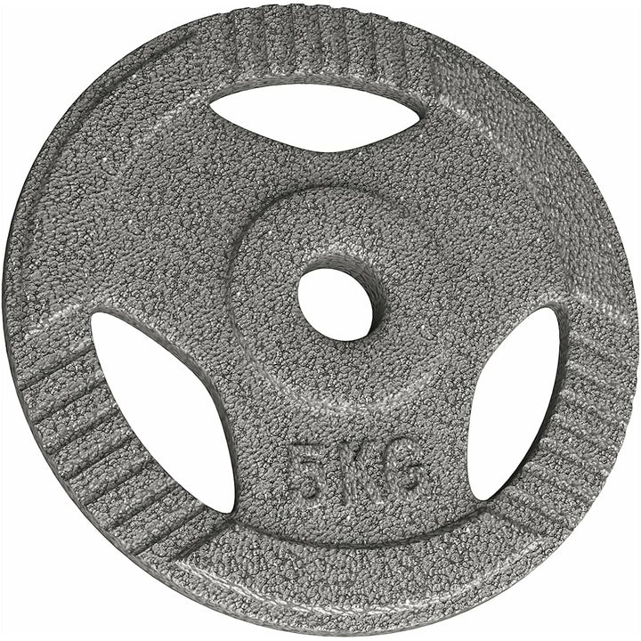 Set discuri fonta cu maner, 1 x 5kg, 30mm, Physionics - Gorilla Sports Ro