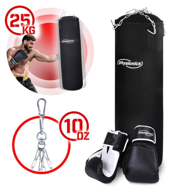 Set manusi box + sac box, 100cm, 25kg, Physionics - Gorilla Sports Ro