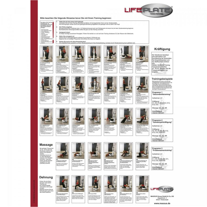 Poster de antrenament cu vibrații Lifeplate - Gorilla Sports Ro