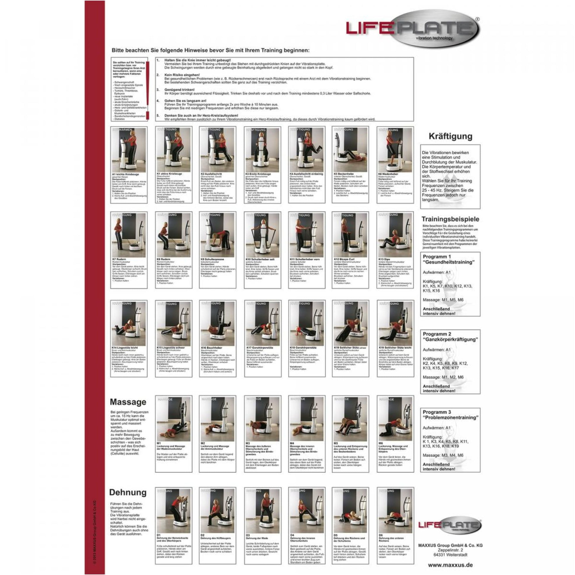 Poster de antrenament cu vibrații Lifeplate - Gorilla Sports Ro