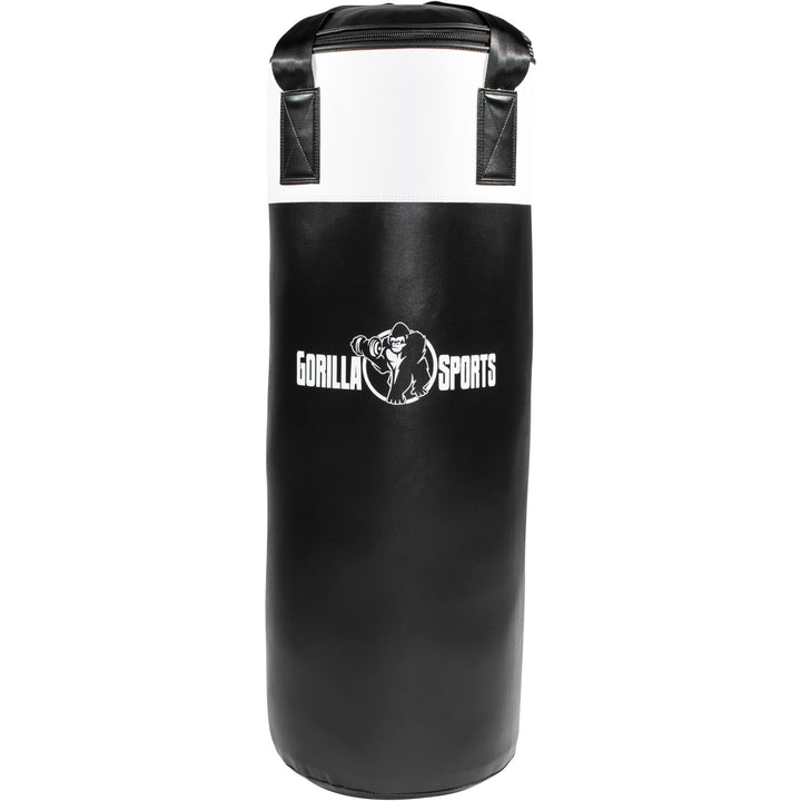 Sac de box Gorilla Sports, alb-negru, 18 kg - Gorilla Sports Ro