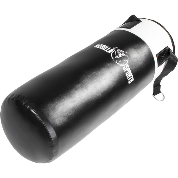 Sac de box Gorilla Sports, alb-negru, 18 kg - Gorilla Sports Ro