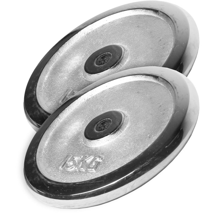 Set discuri cromate 30 kg, 2 x 15 kg - Gorilla Sports Ro