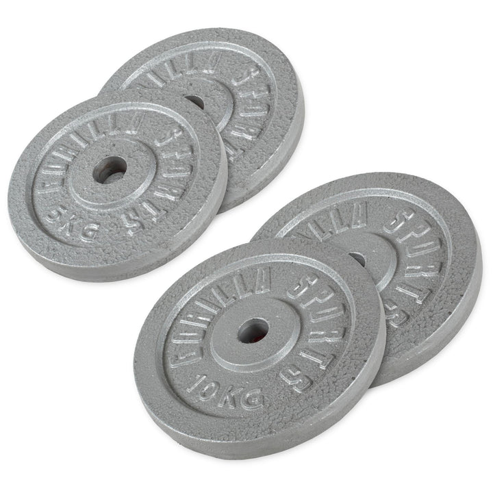 Set de Discuri din fonta 30 KG - 2 x 5 KG, 2 x 10 KG 30/31 mm - Gorilla Sports Ro