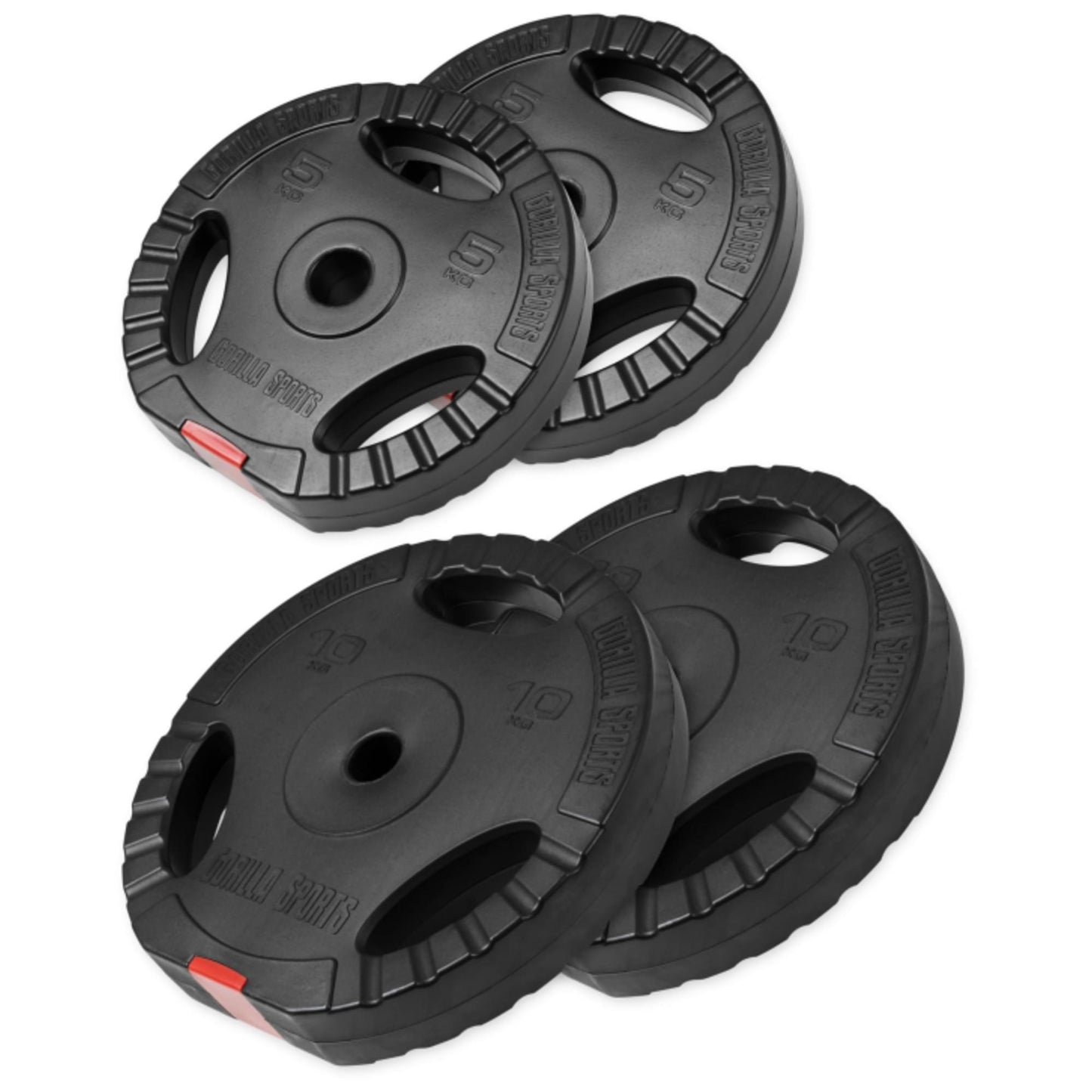 Set discuri cu grip umplute cu ciment 30 Kg 30/31mm - Gorilla Sports Ro